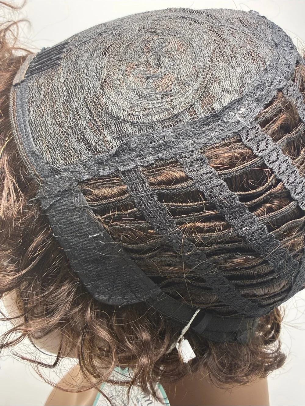 Short Curly Women's Wig in Brown - Brand.  Human hair